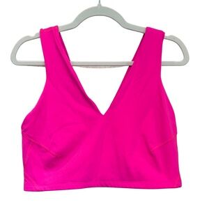 Free People Never Better Crop Sports Bra – Hot Pink – Size XL